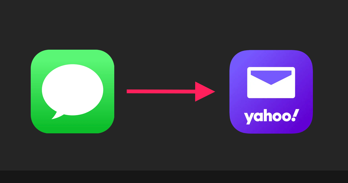 Miten tekstiviestit lähetetään Yahoo Mailiin?